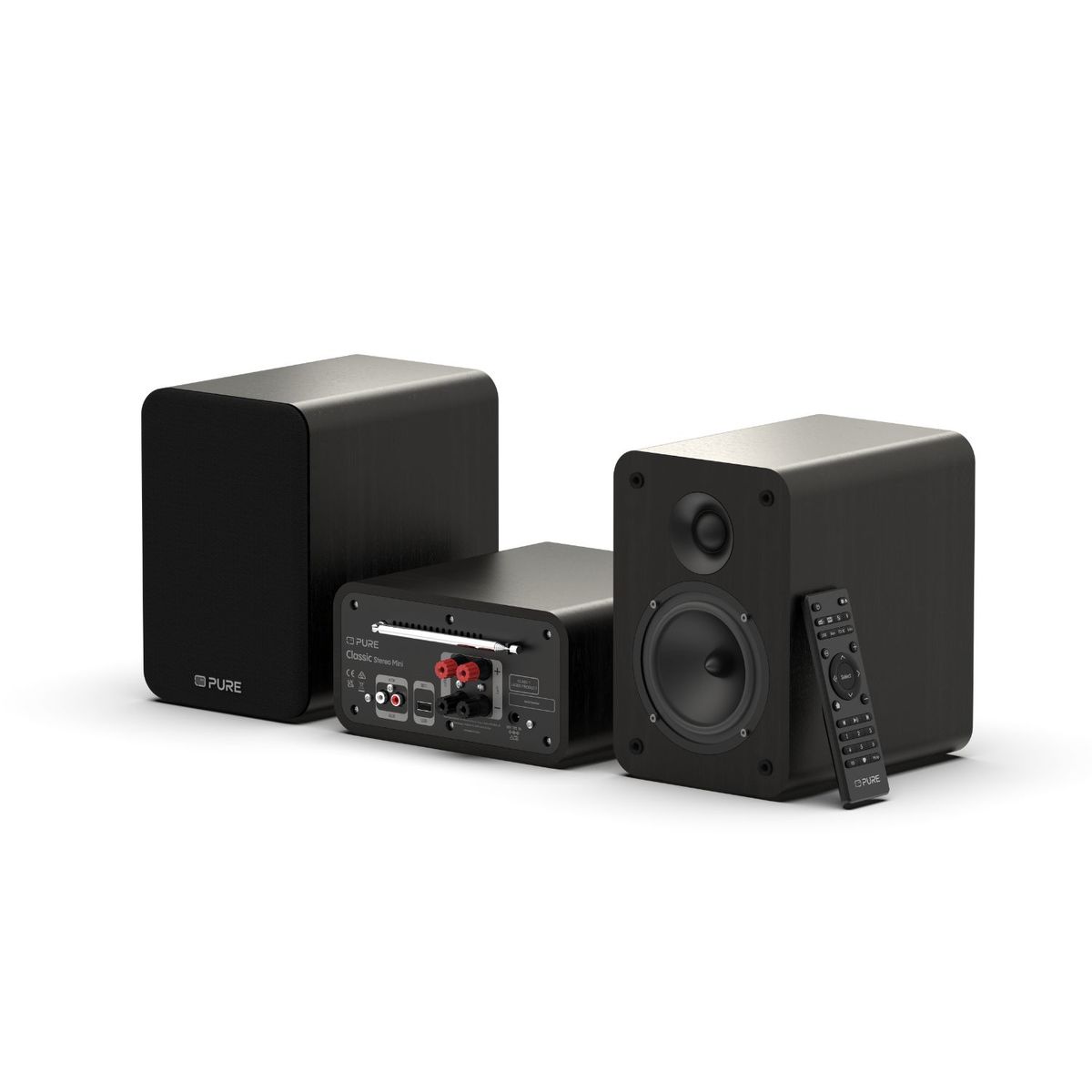 Classic Stereo Mini Stereo System Black - 255604