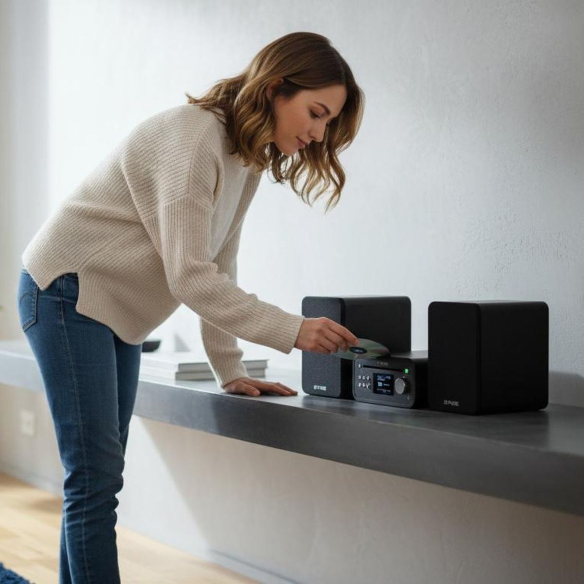 Classic Stereo Mini Stereo System Black - 255604