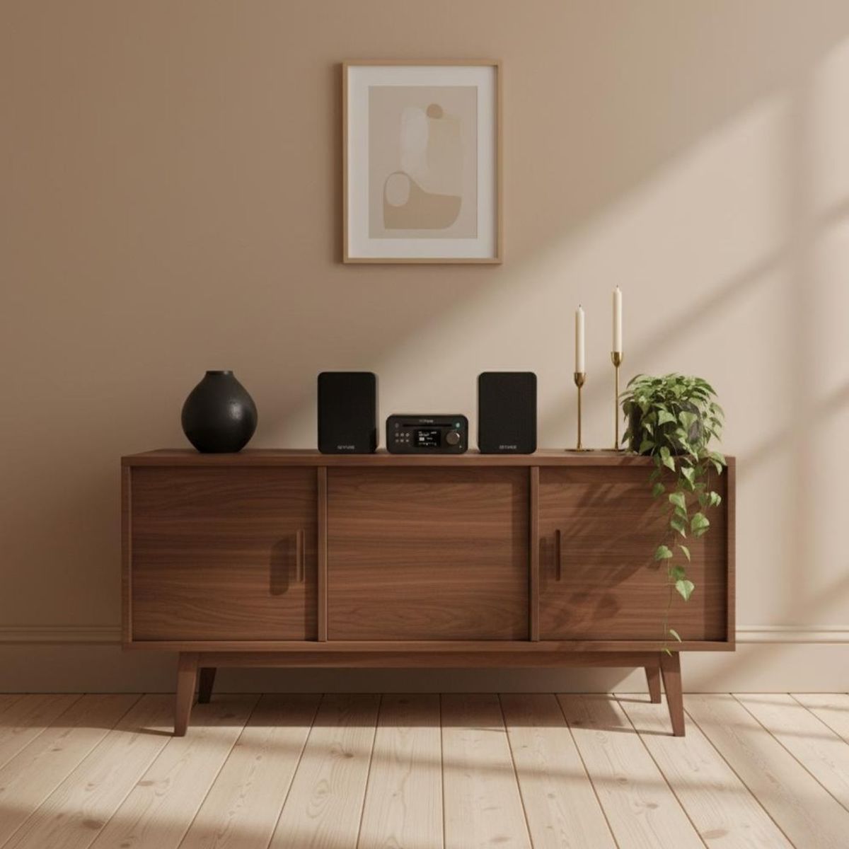 Classic Stereo Mini Stereo System Black - 255604