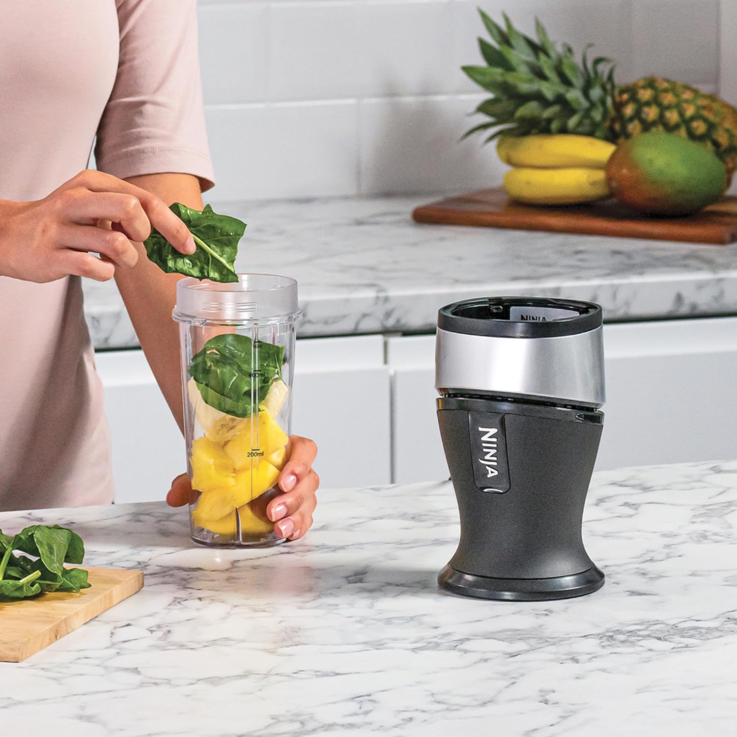Ninja Nutri 700W Slim Blender and Smoothie Maker - QB3001