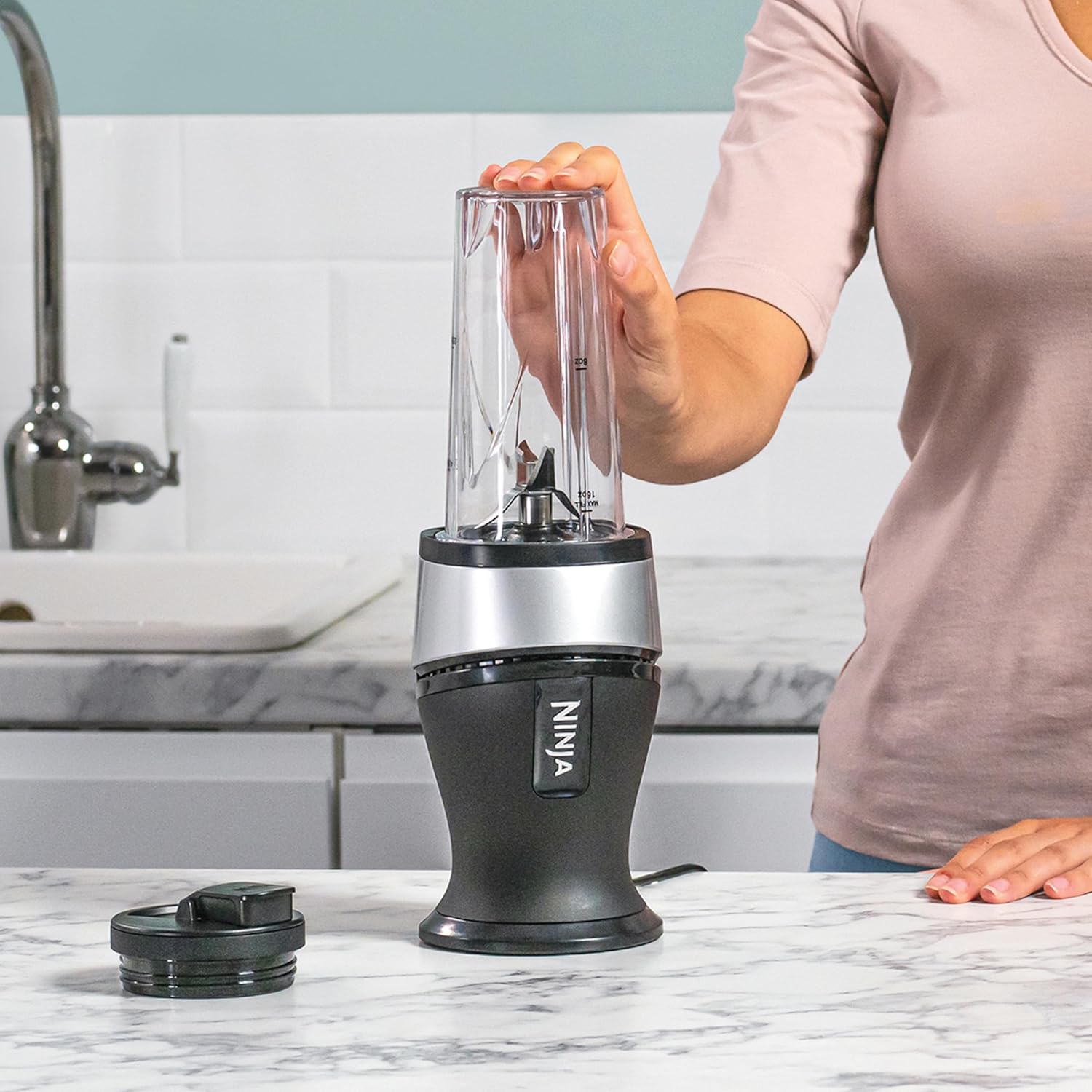 Ninja Nutri 700W Slim Blender and Smoothie Maker - QB3001