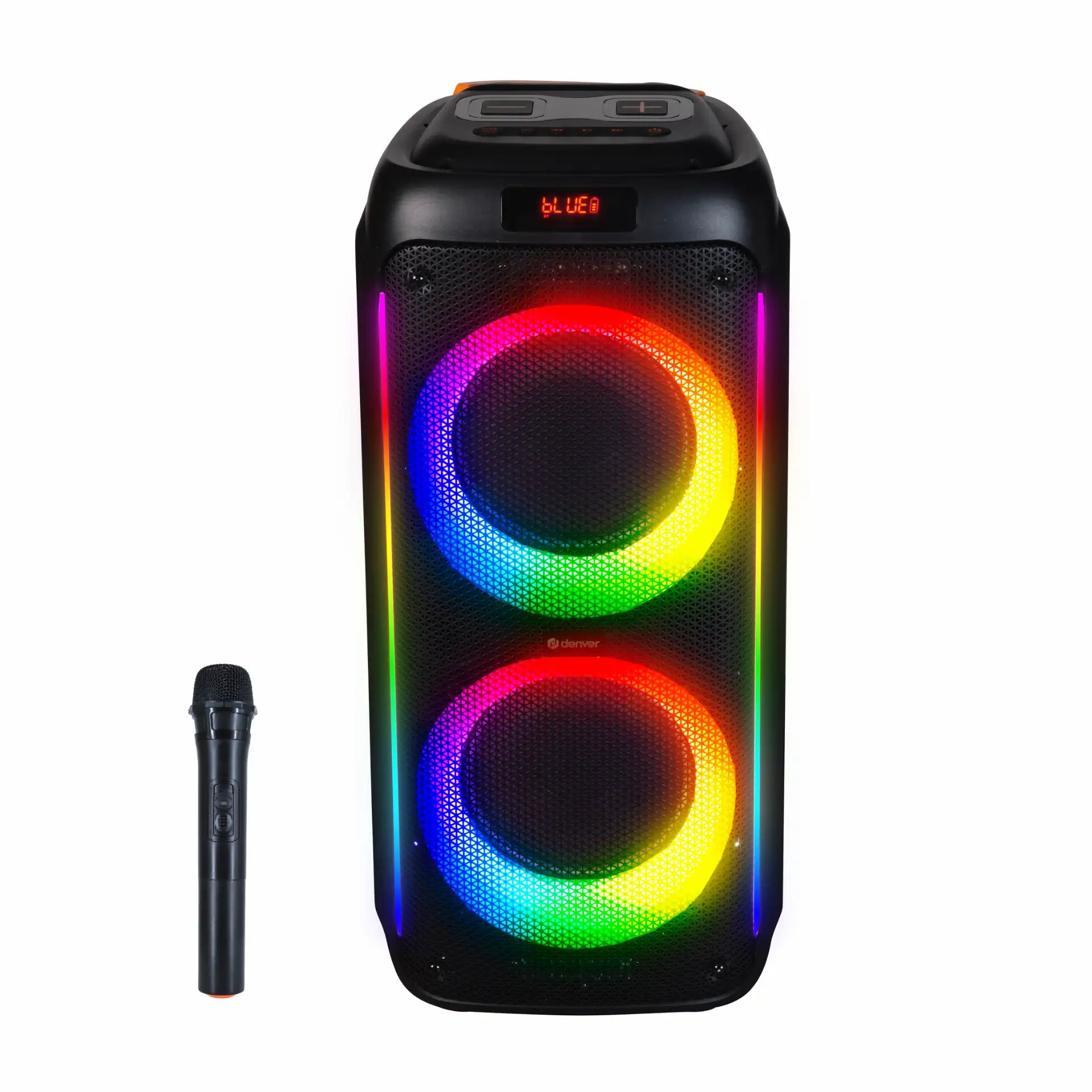 Denver Bluetooth Party Speaker with LED light & 2 x 10