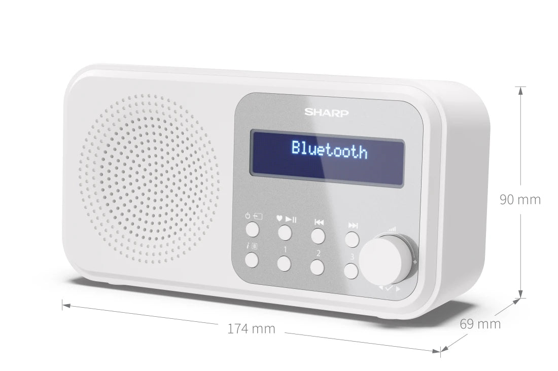SHARP Tokyo Portable DAB+/FM Bluetooth Radio | DRP420
