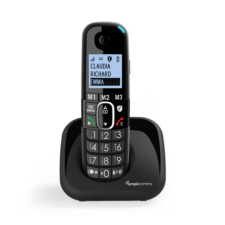 Amplicomms BigTel 1500 Solo Black Solo - Cordless Phone