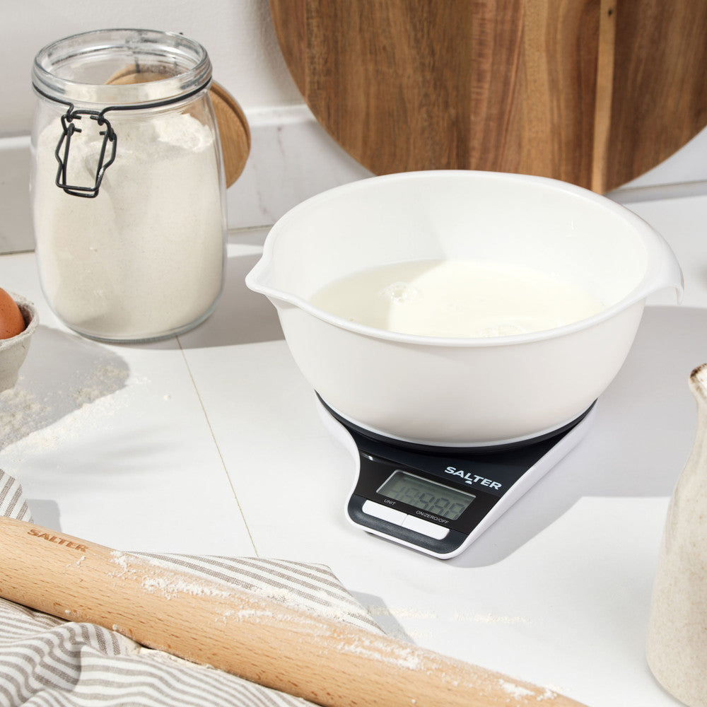 Salter Measuring Jug Digital Kitchen Scale - White