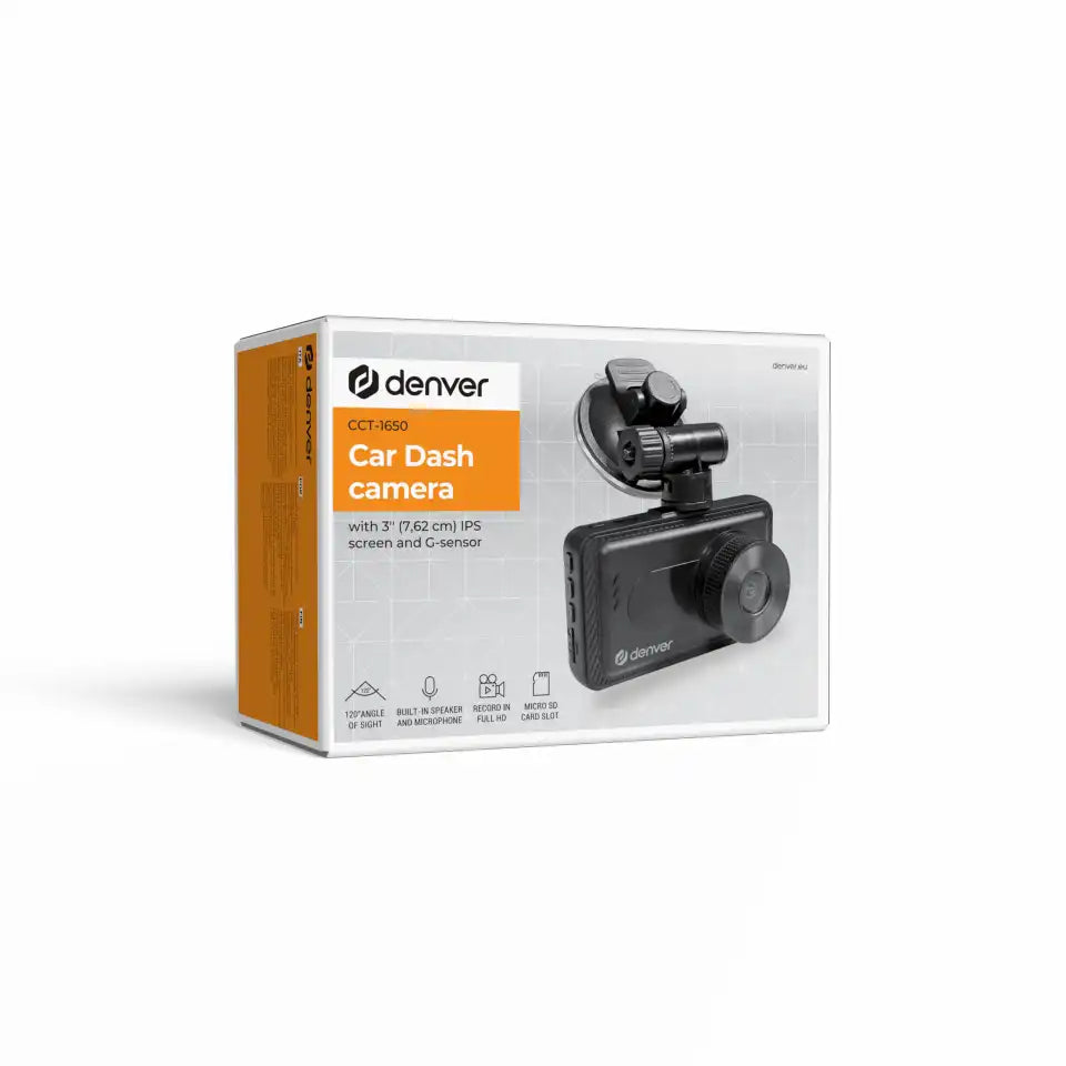 Denver Car Dashcam with 3" IPS Screen - CCT-1650