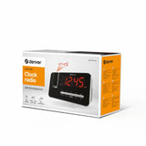 Denver PLL FM clock radio with dual alarm 180° projection of clock, 1.2" LED display | CRP-618