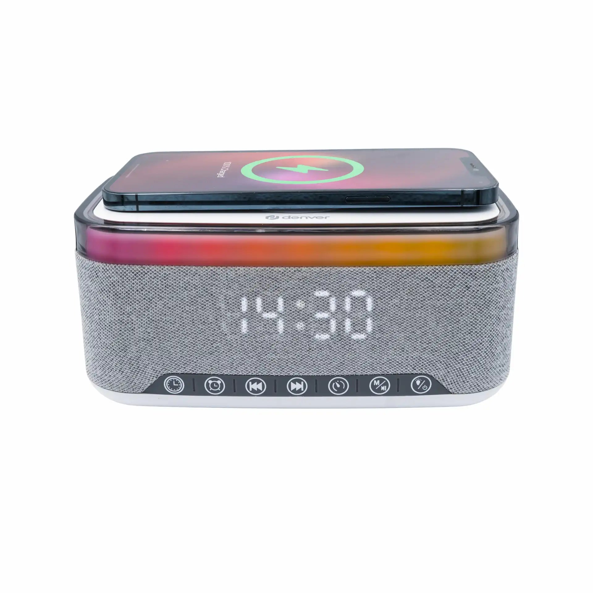 Denver FM Clock Radio with Bluetooth function & wireless charging | CRQ-225
