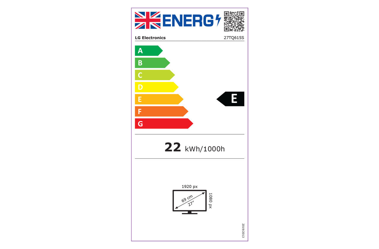 LG 27TQ615S-WZ 27" Full HD Smart LED TV Monitor - White