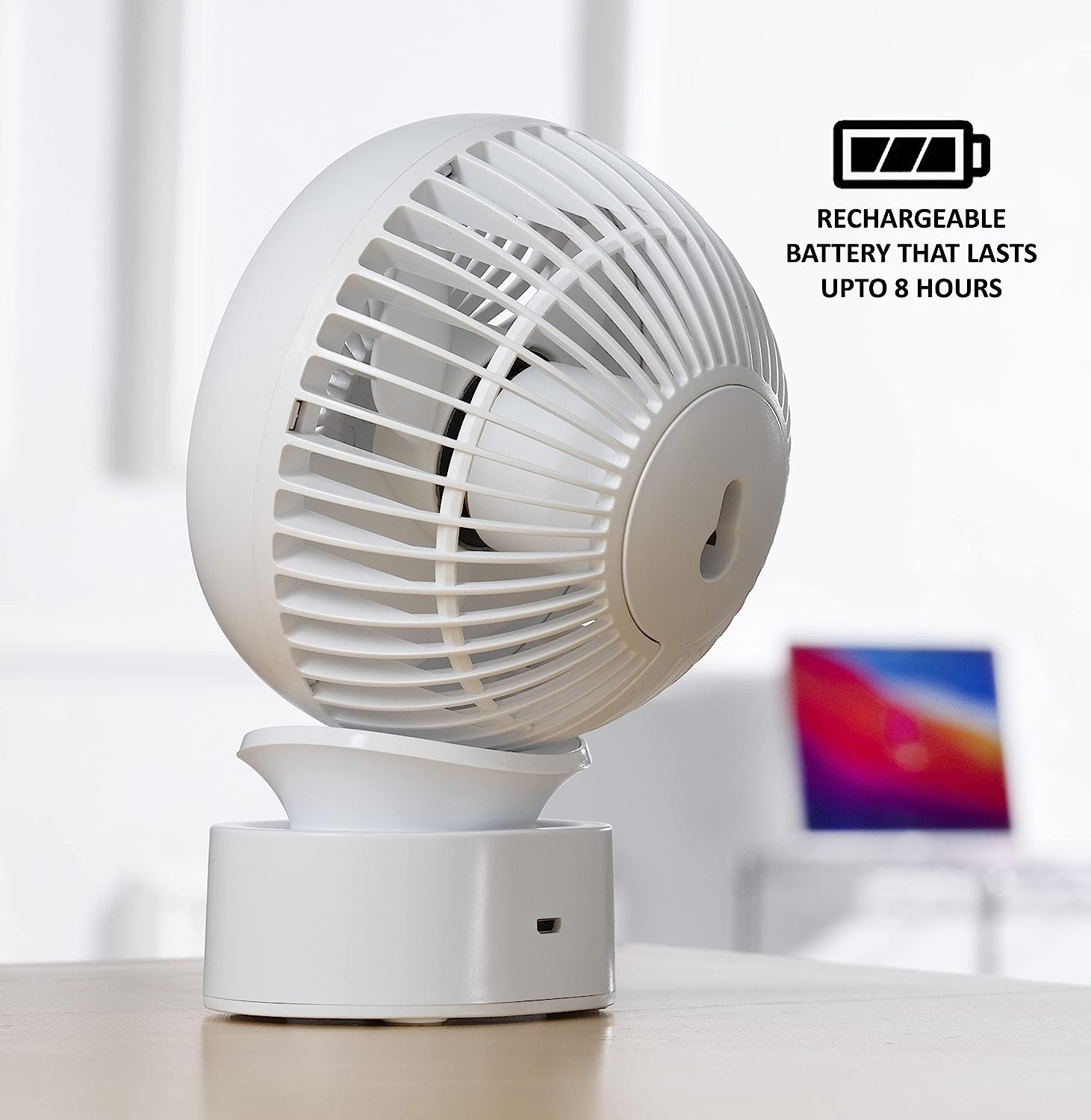 Daewoo Rechargeable 4" Portable Fan - COL1540