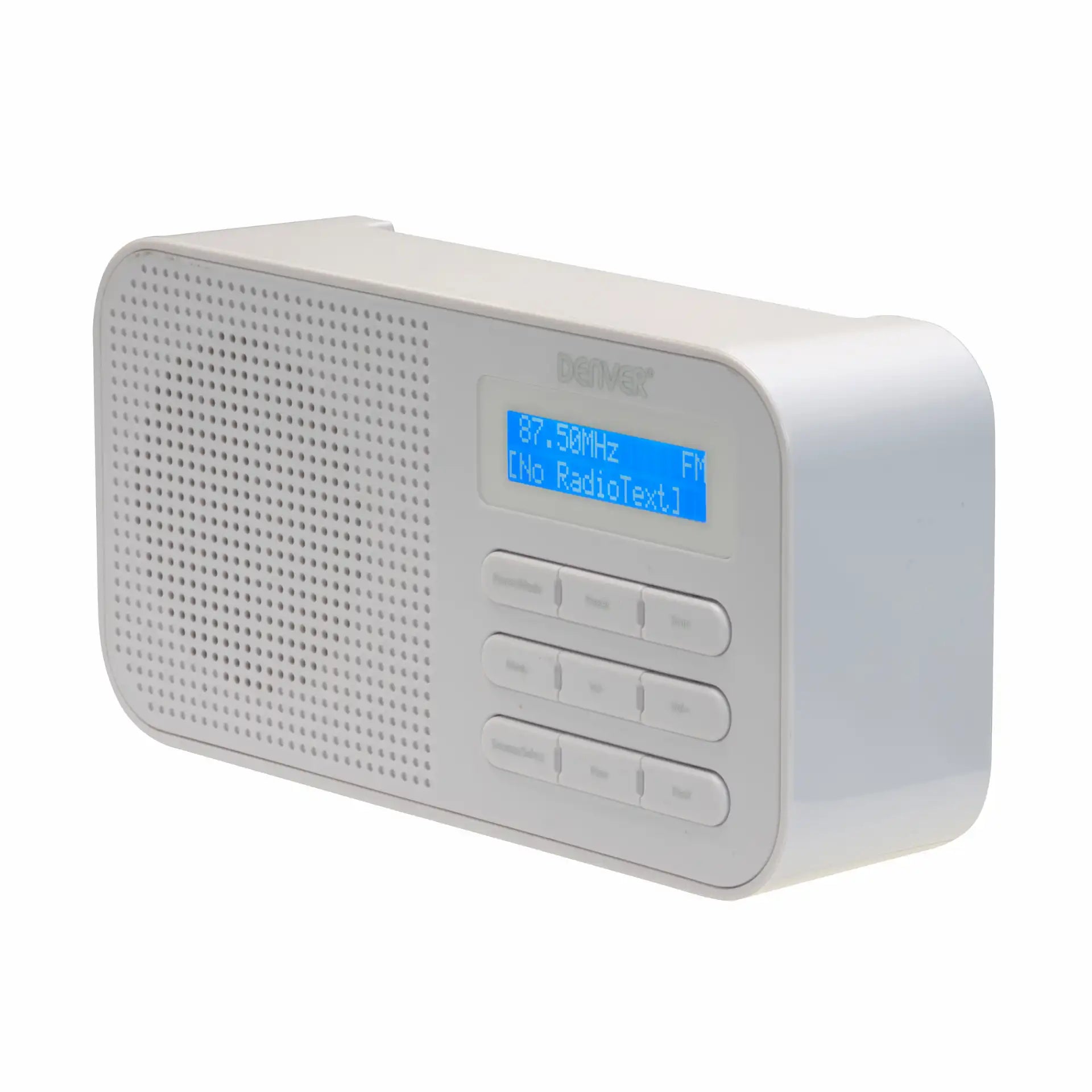 Denver White DAB Digital Radio with built-in FM radio | DAB-42W