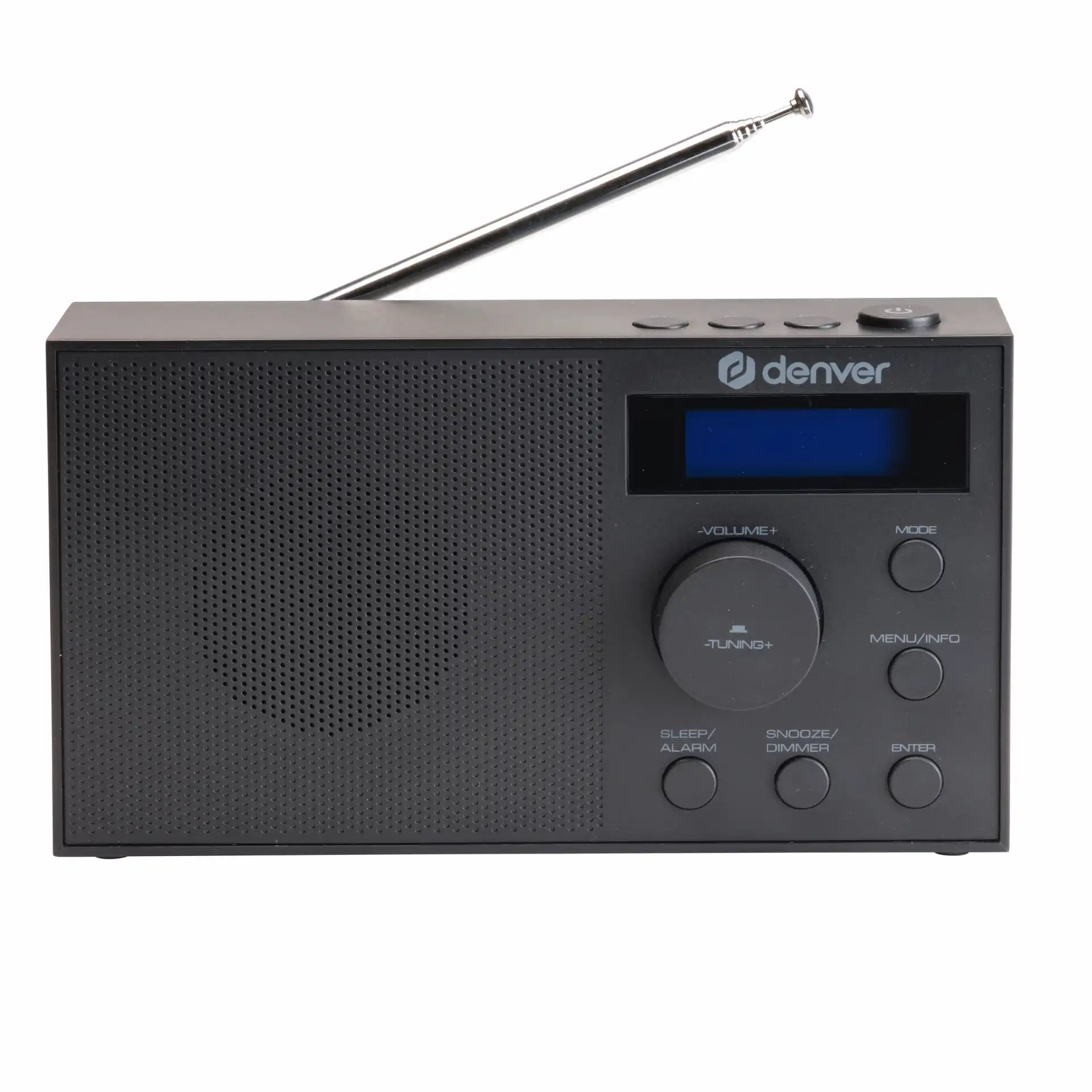 Denver Black DAB+/FM Radio with clock & dual alarm | DAB-51B