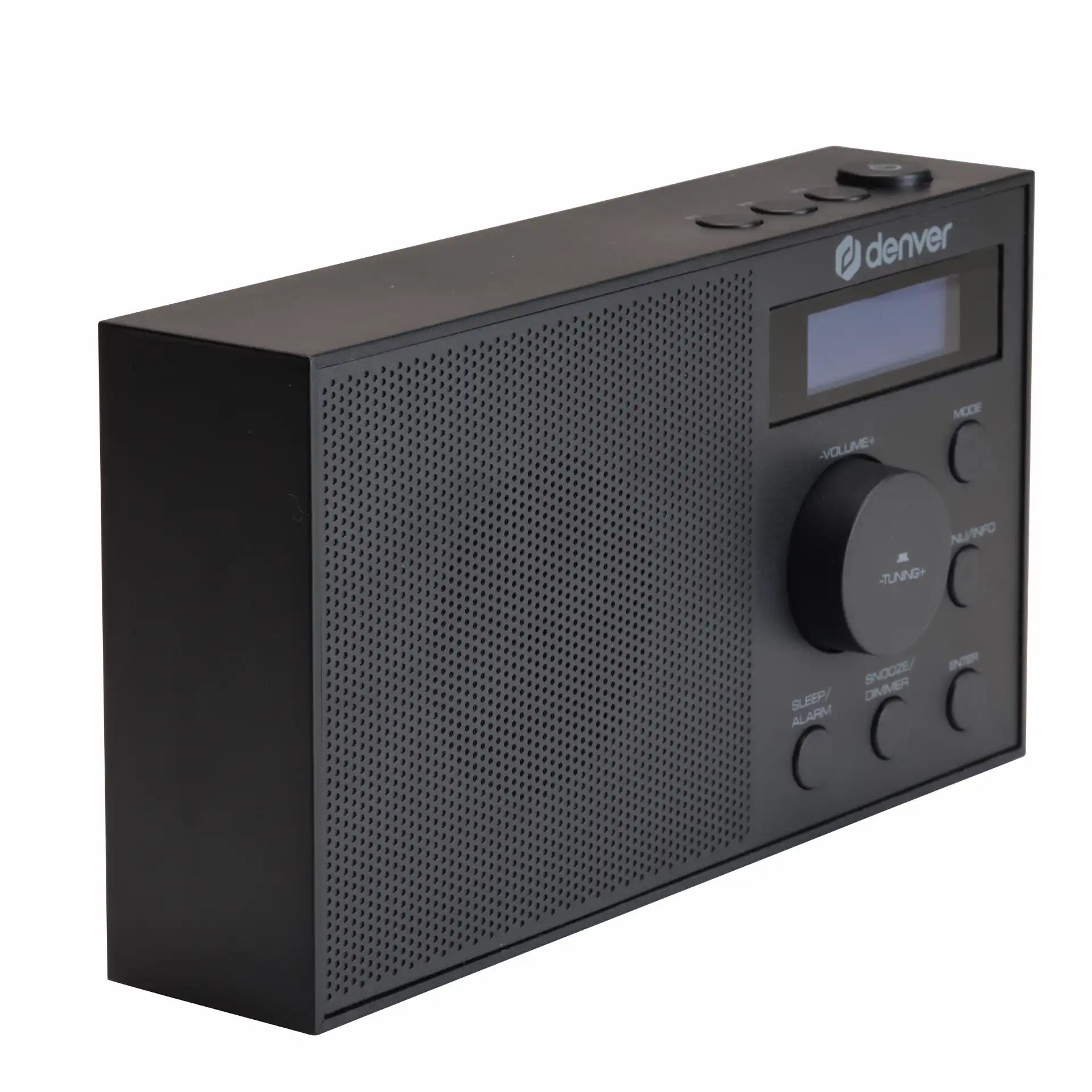 Denver Black DAB+/FM Radio with clock & dual alarm | DAB-51B