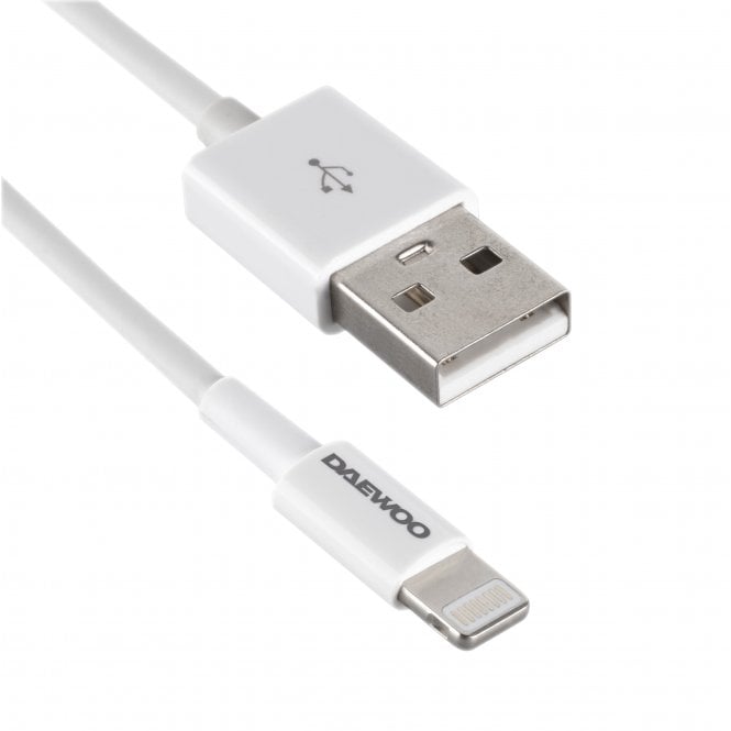 Cable de carga rápida USB-A a Lightning de 8 pines DAEWOO de 1 metro | ELA1341GE