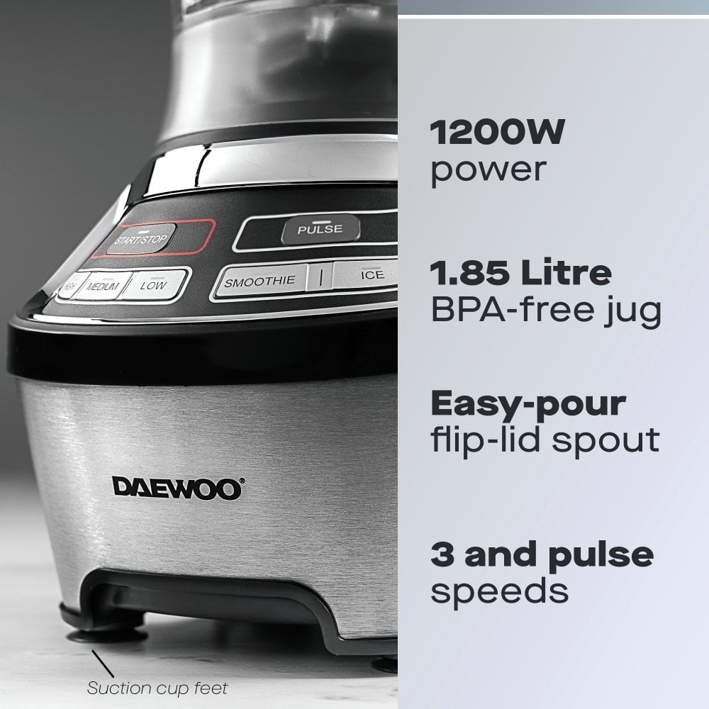 Licuadora Daewoo Samurai Powerblend Pro de 1200 W y 1,85 L