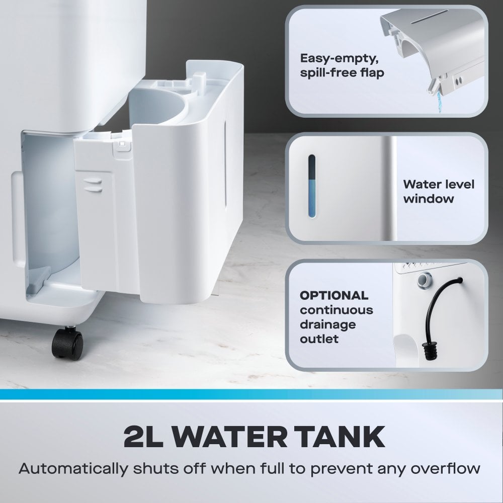 Daewoo 12L Dehumidifier with Air Purifier - COL1670GE