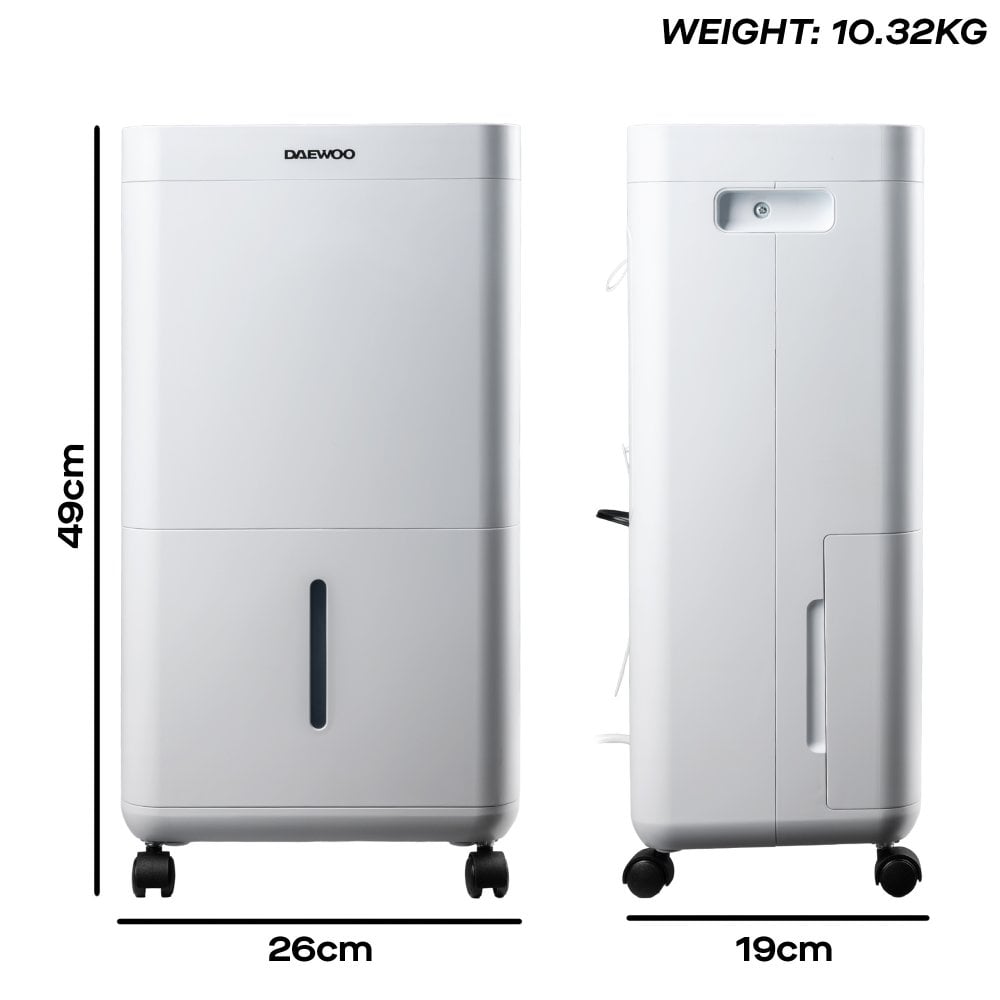 Daewoo 12L Dehumidifier with Air Purifier - COL1670GE