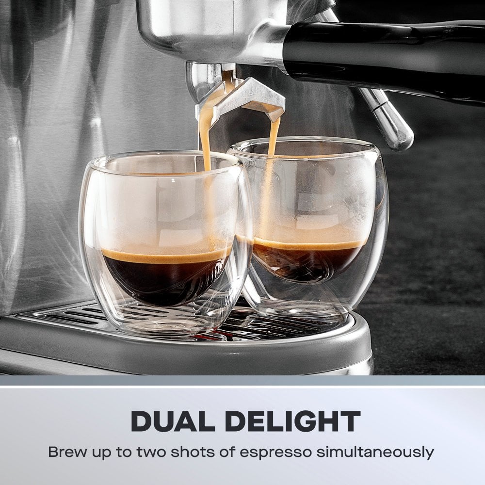 Daewoo 20 Bar Digital Compact Espresso Coffee Maker - SDA2700GE