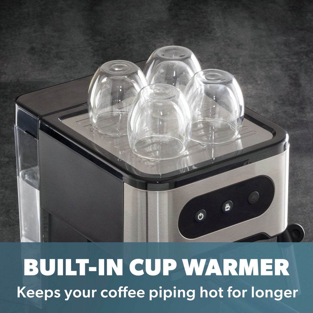 Daewoo 20 Bar Espresso Coffee Maker with Steam Wand