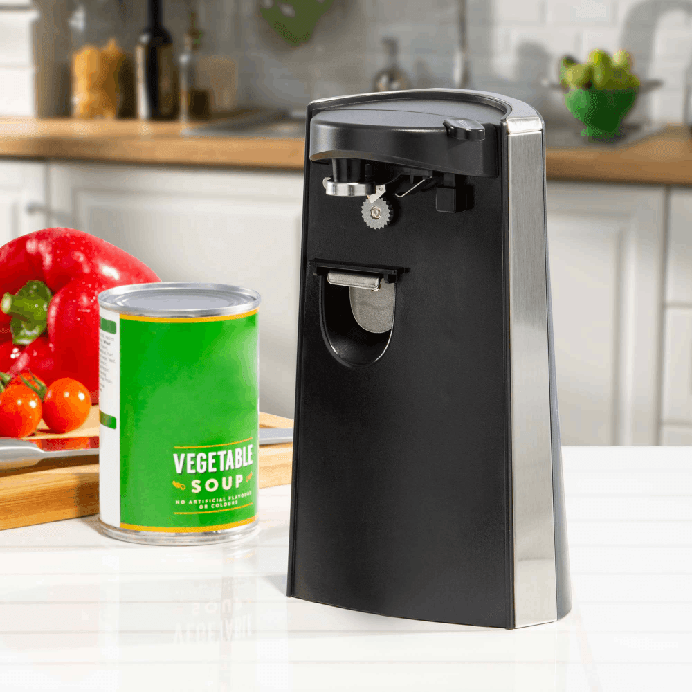 Abrelatas eléctrico, afilador de cuchillos y abrebotellas Daewoo 3 en 1 | SDA2313GE