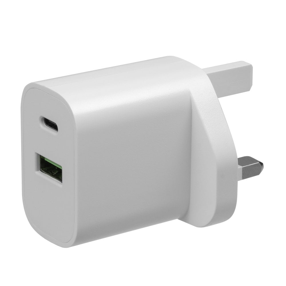 Daewoo 30W USB-C & USB-A White Wall Charger