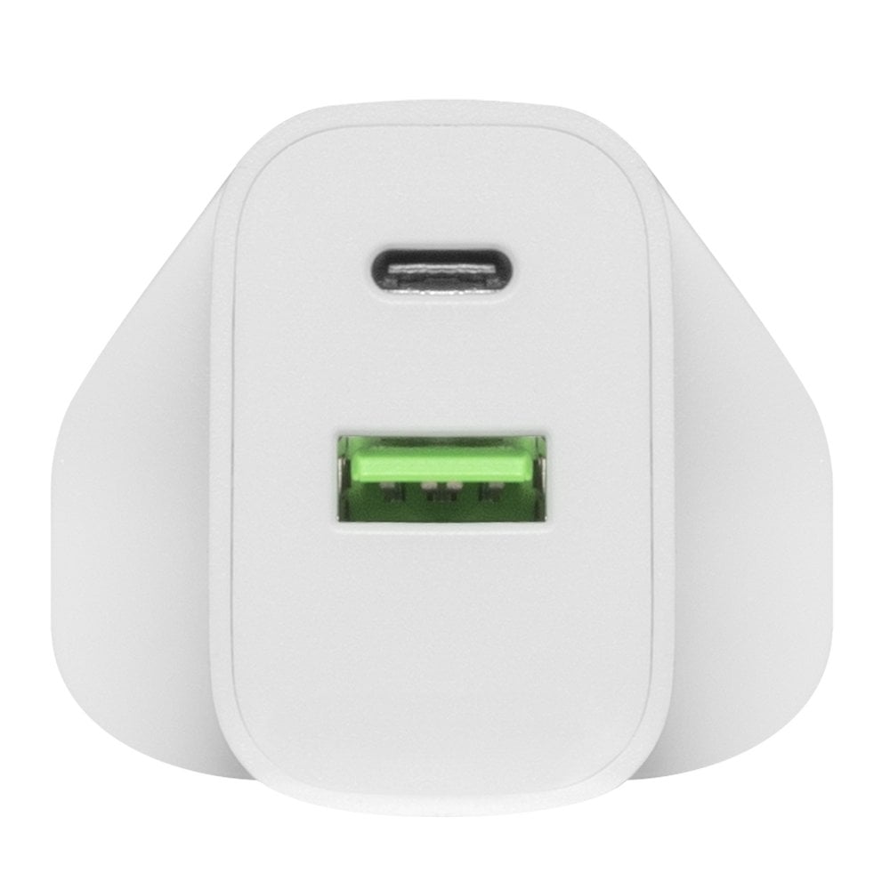 Daewoo 30W USB-C & USB-A White Wall Charger