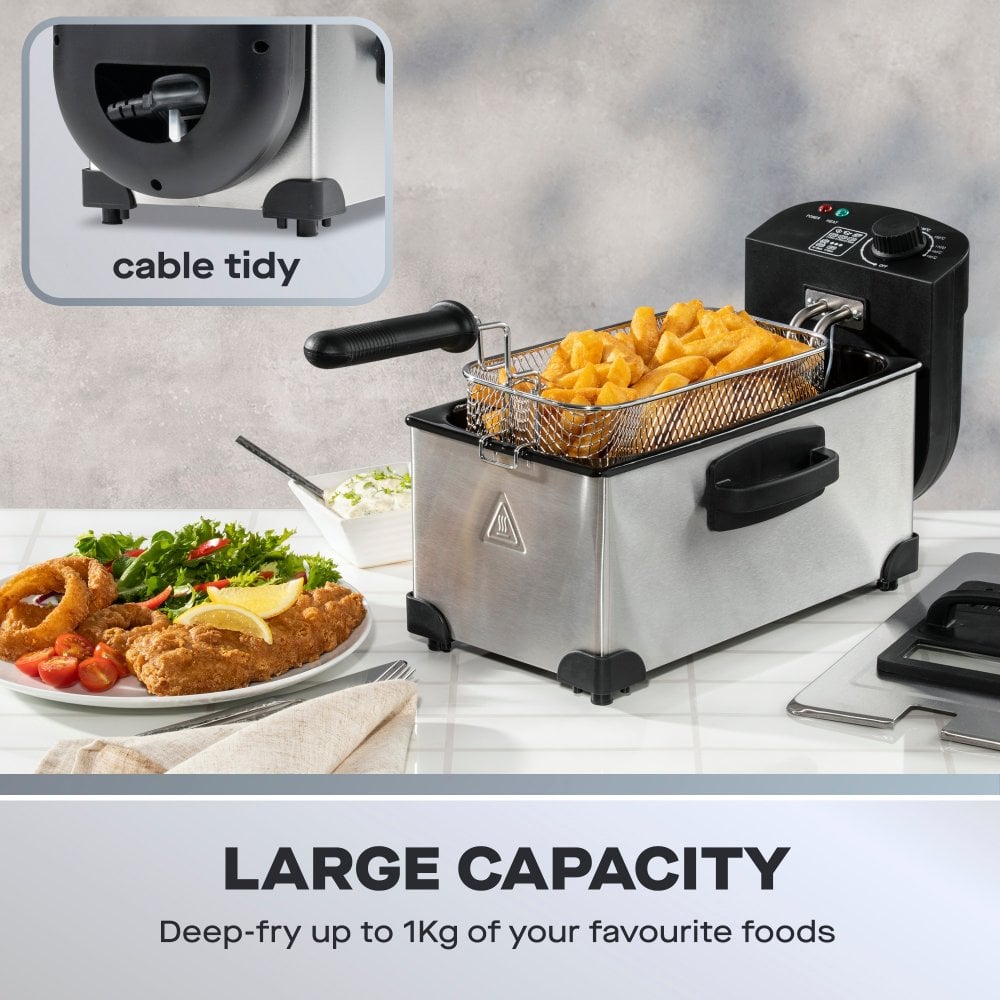 Freidora Daewoo de 3 litros