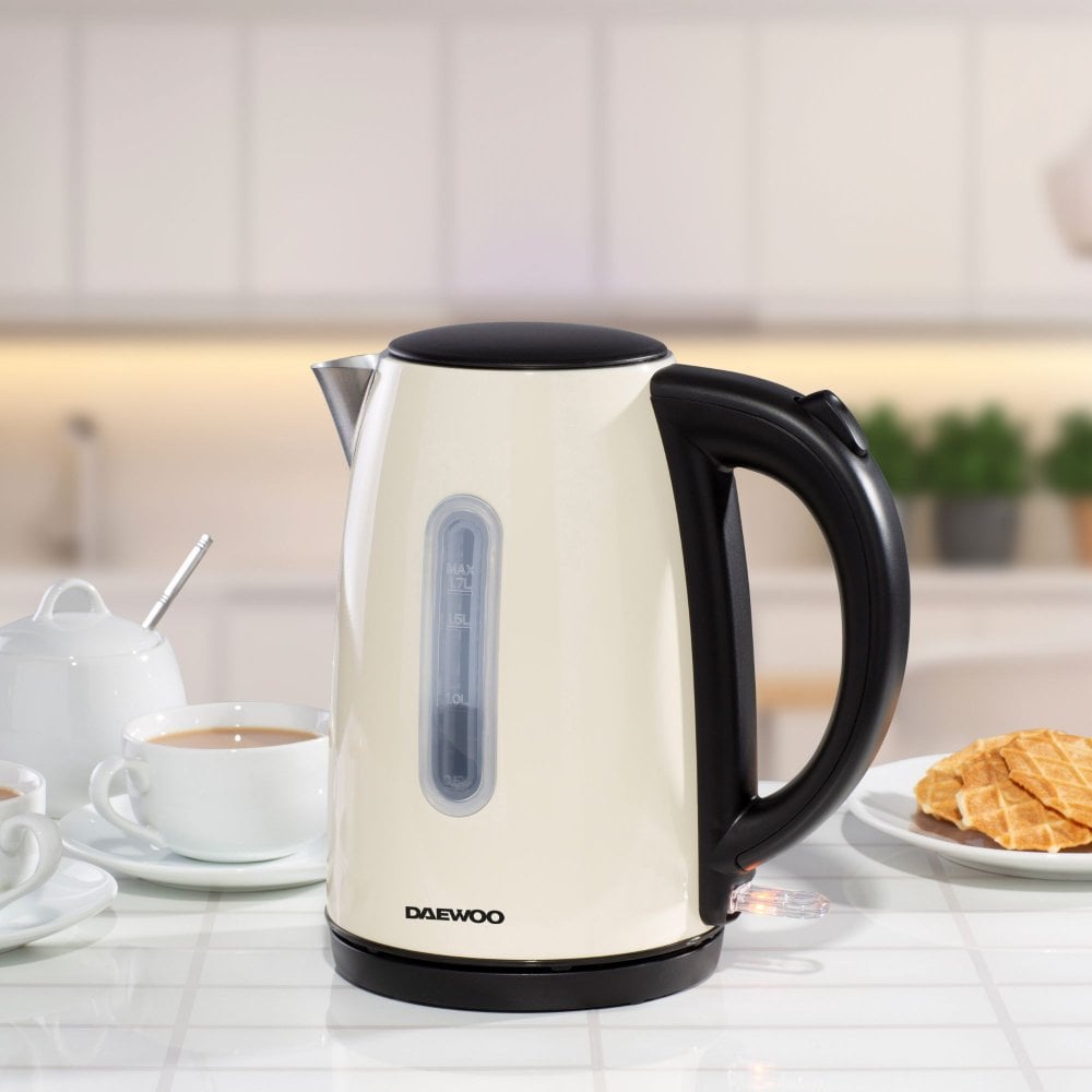 Daewoo Cream Kensington 1.7L Jug Kettle