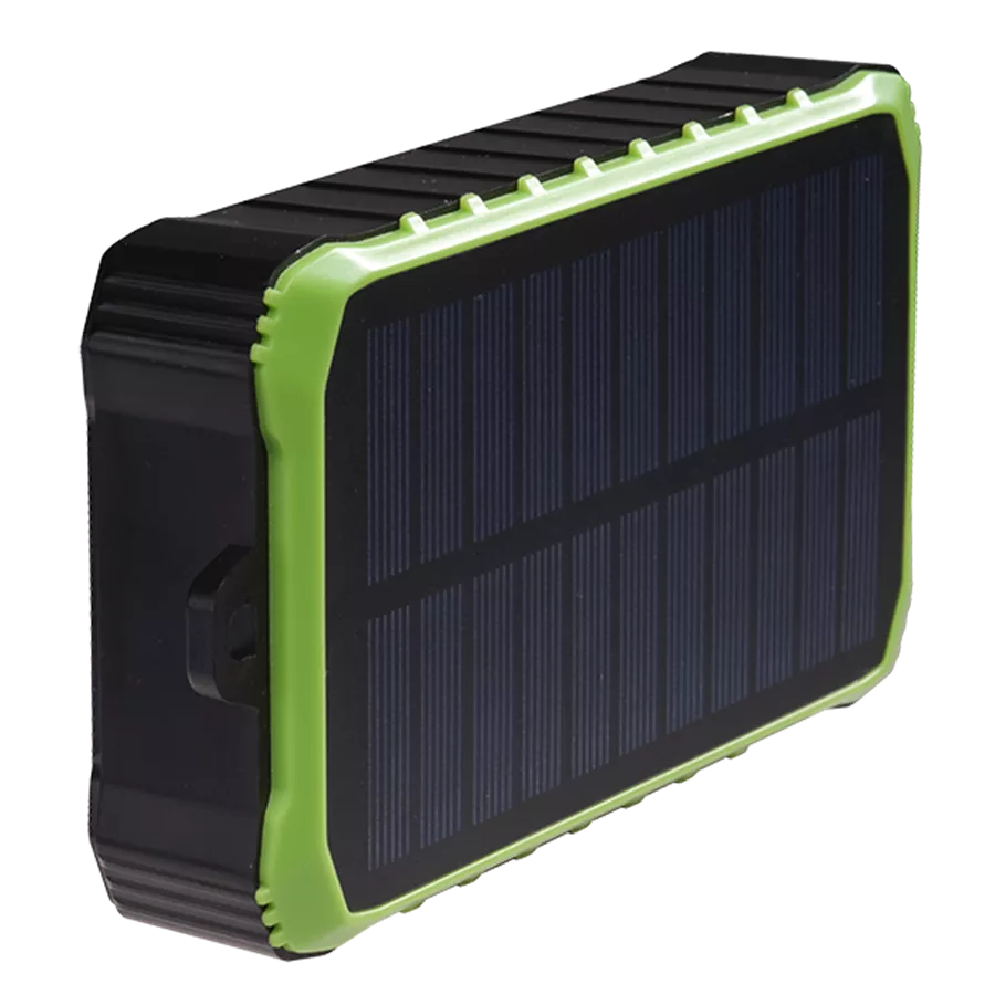 Batería externa solar Denver de 10 000 mAh con dinamo de manivela | PSO-10012