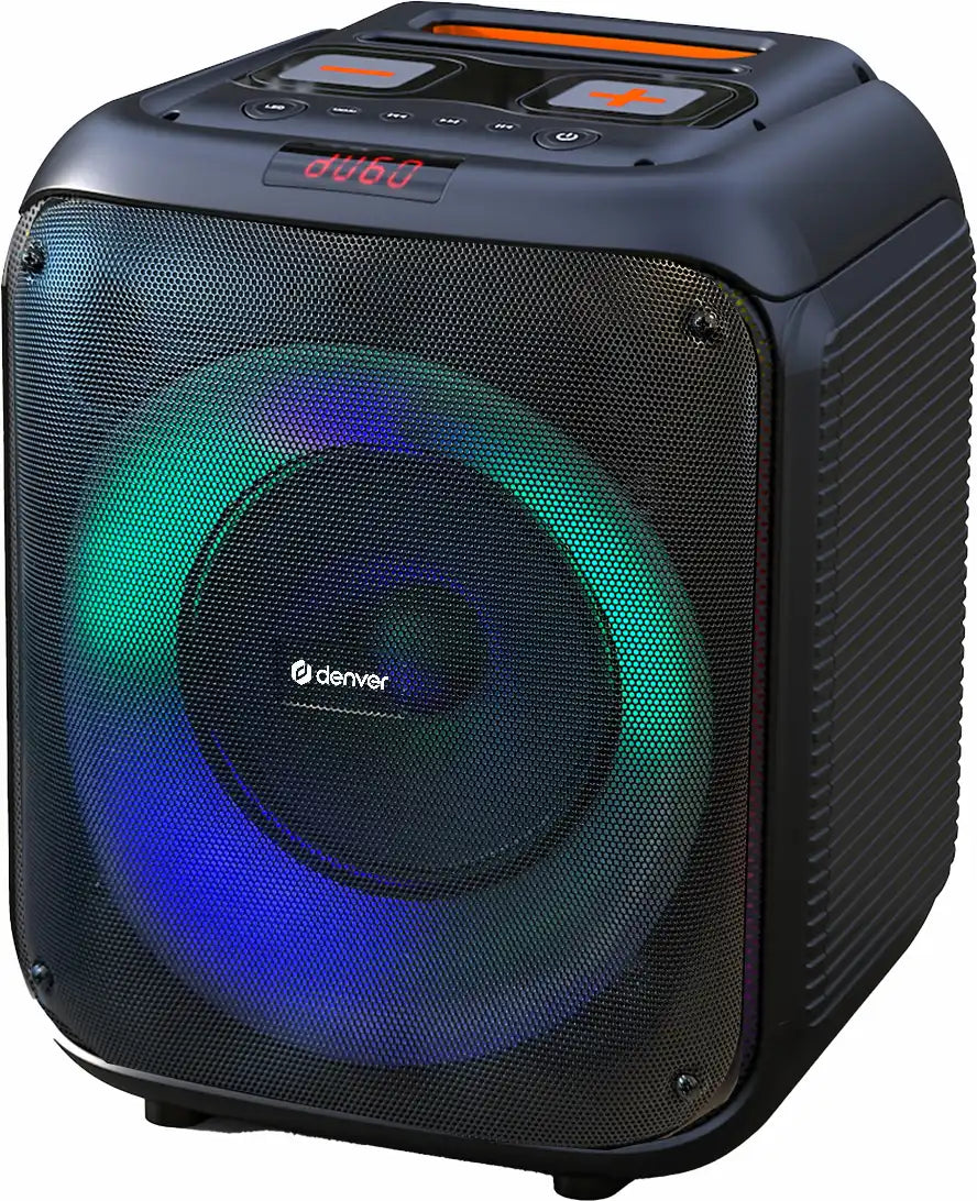 Altavoz Bluetooth para fiestas Denver con luz LED y woofer de 8" | BPS-250