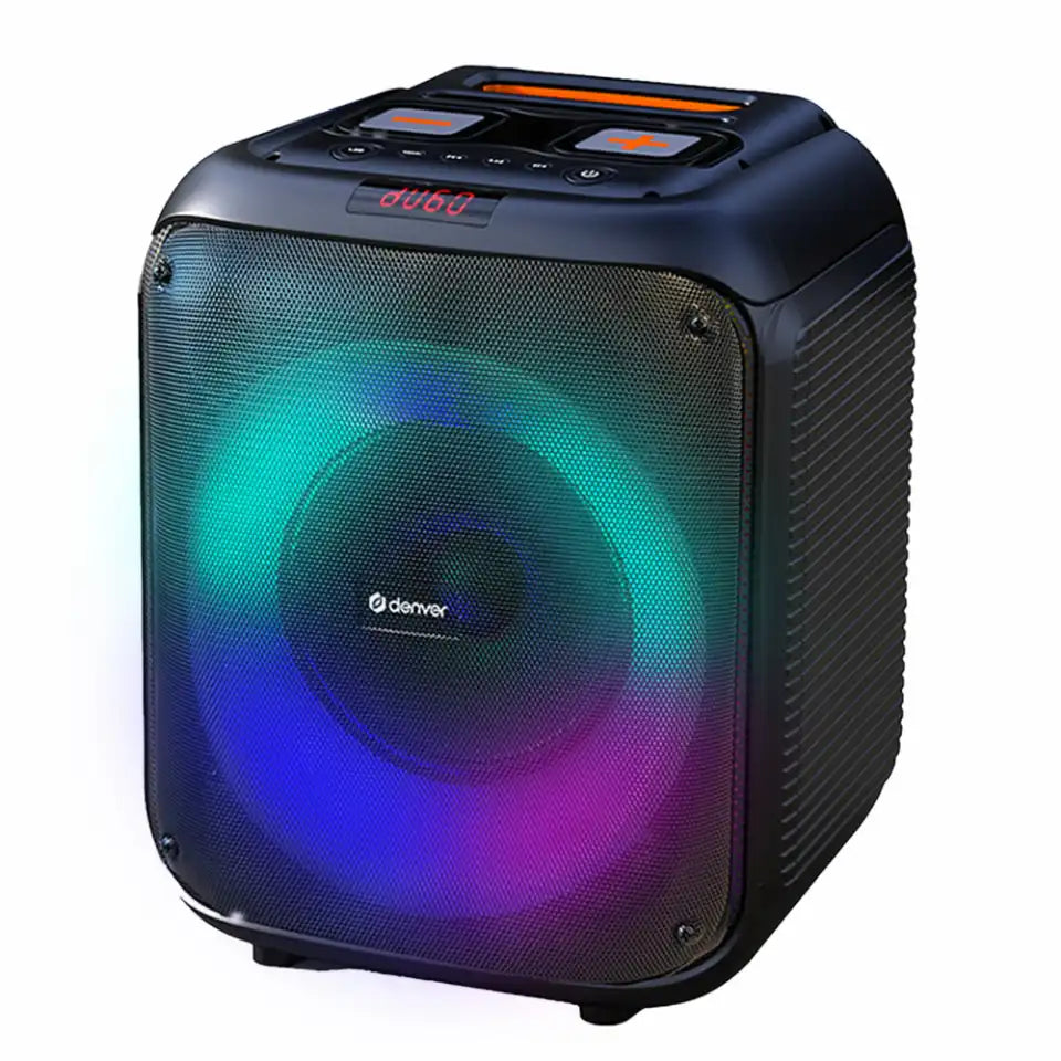 Altavoz Bluetooth para fiestas Denver con luz LED y woofer de 8" | BPS-250