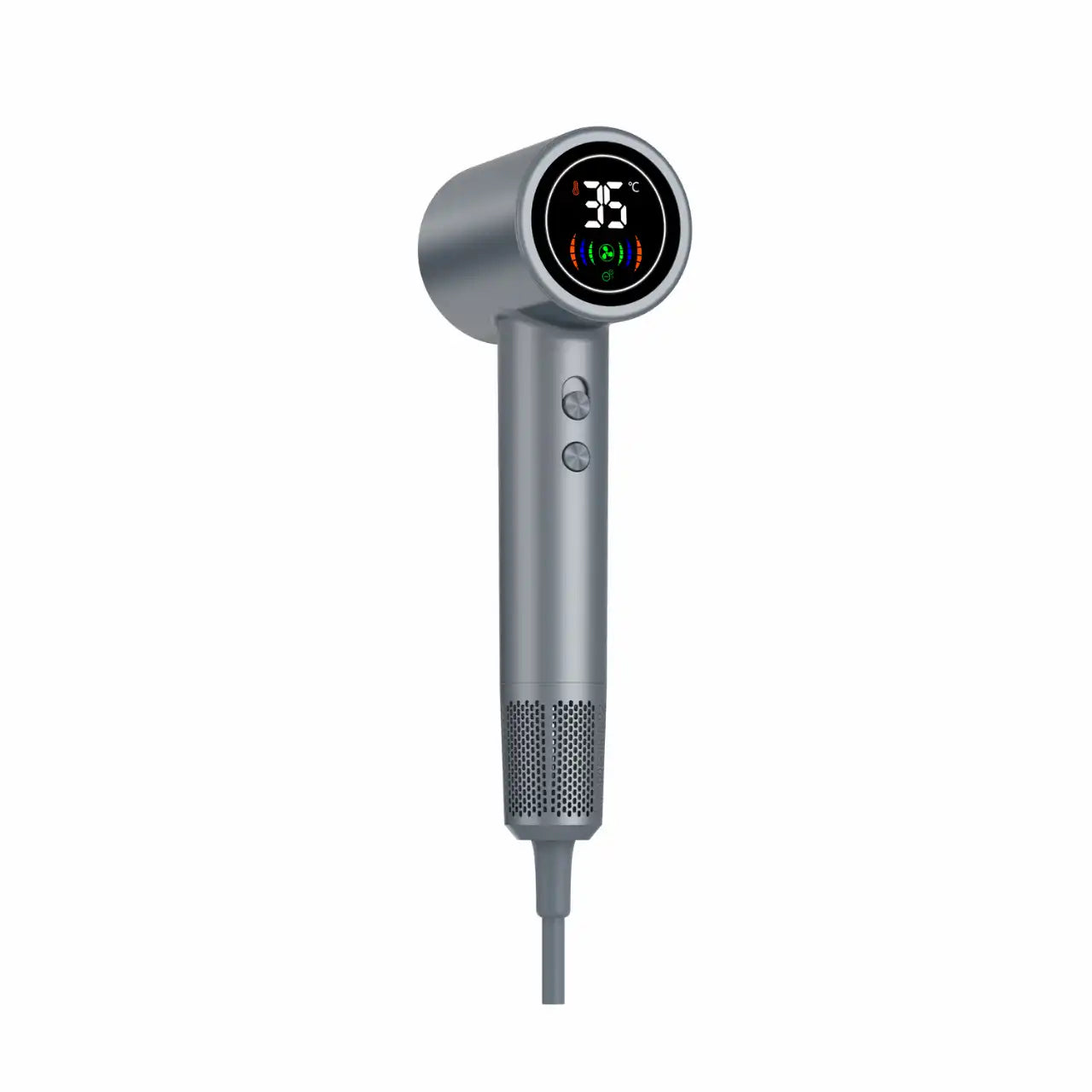 Secador de pelo Denver de alta velocidad con pantalla digital LED - HDD-1400DGR | Gris oscuro