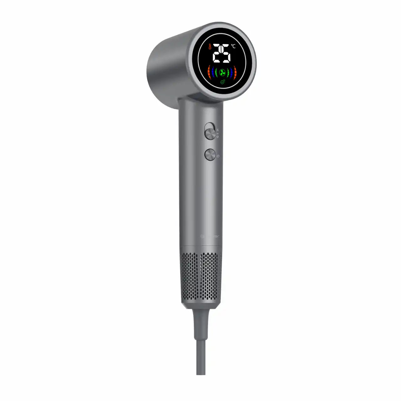 Secador de pelo Denver de alta velocidad con pantalla digital LED - HDD-1400DGR | Gris oscuro