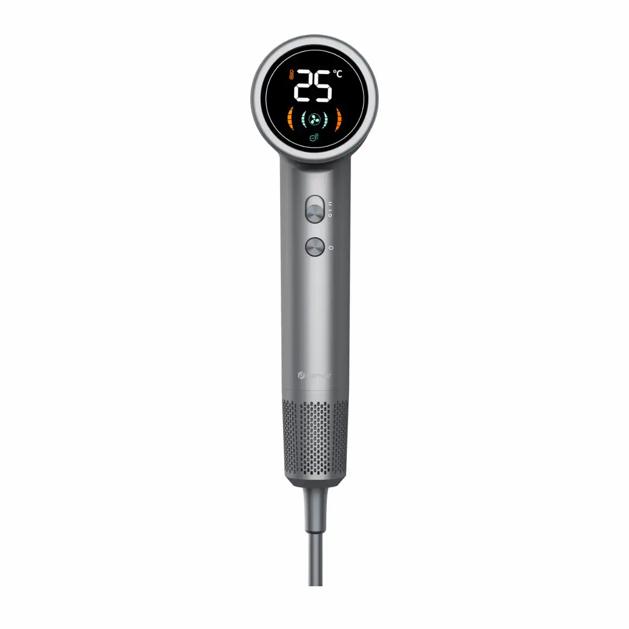 Secador de pelo Denver de alta velocidad con pantalla digital LED - HDD-1400DGR | Gris oscuro