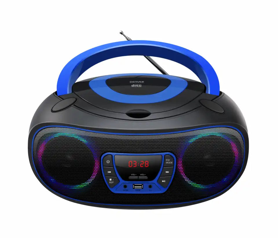 Denver Bluetooth Boombox with top-loading CD player & MP3 playback via USB | TCL-212BT