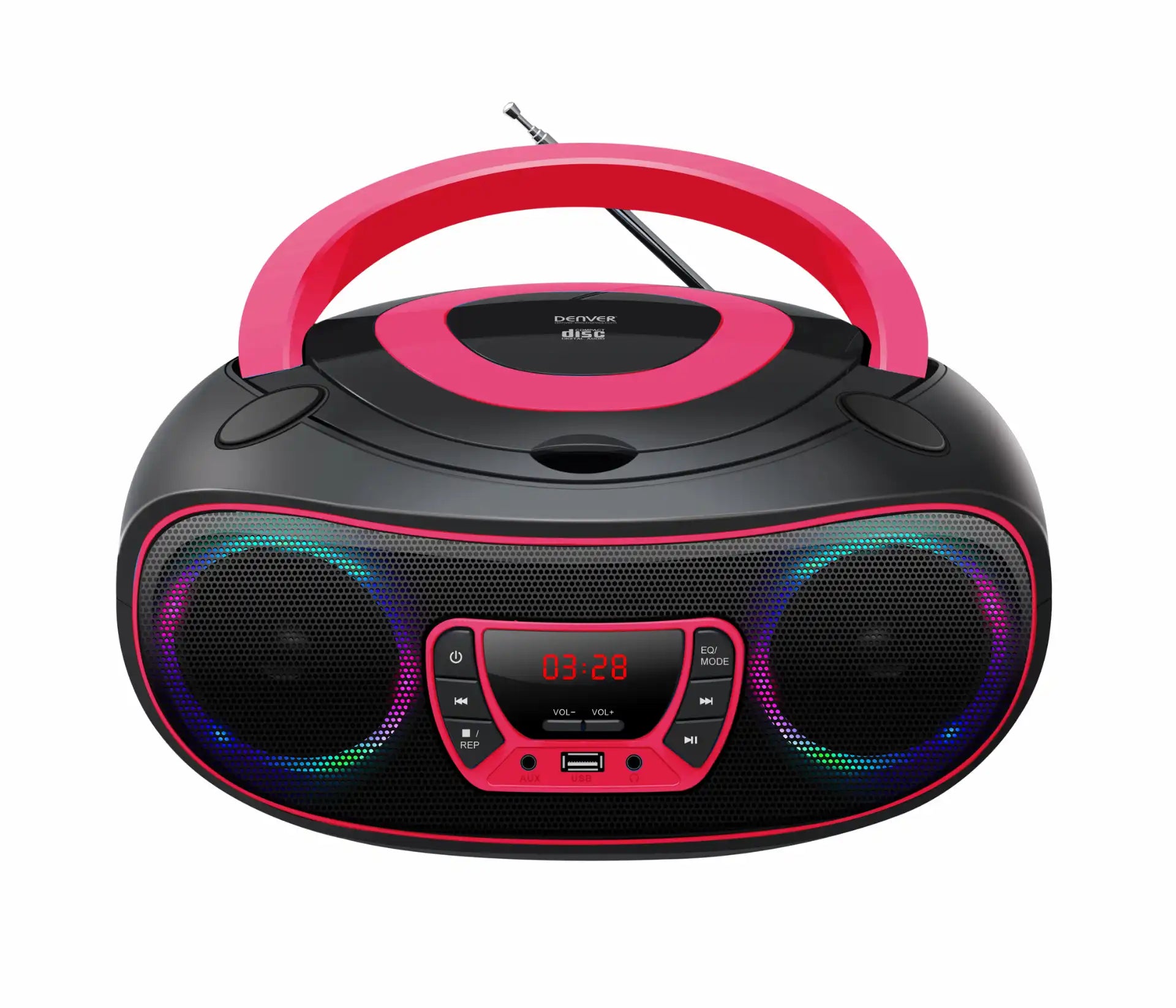 Denver Bluetooth Boombox with top-loading CD player & MP3 playback via USB | TCL-212BT