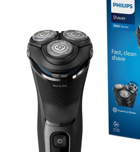 Philips Wet & Dry Electric Shaver 1000 Series, 27 Blades, Cordless, Washable | S1142/00