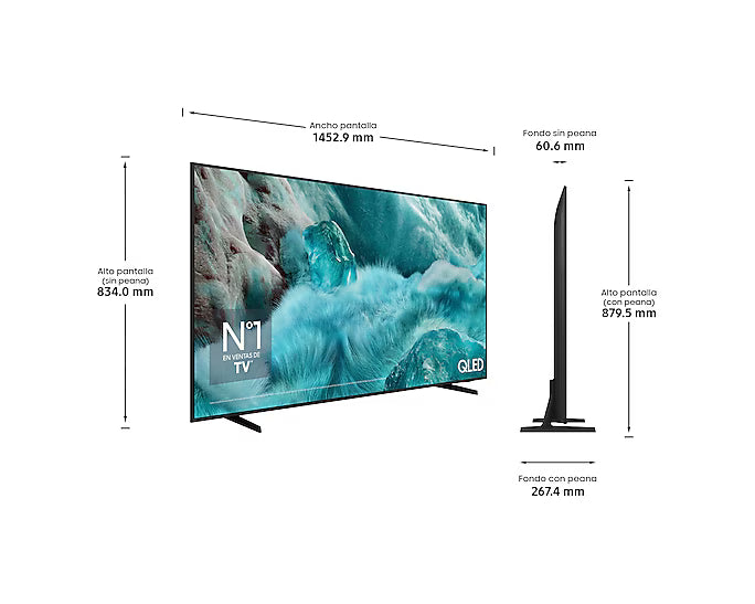 Samsung 65" QLED 4K Vision AI Smart TV, 2025 - TQ65Q7FAAU