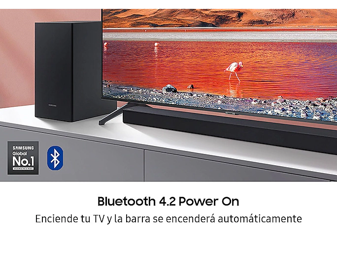 Barra de sonido Samsung de 2.1 canales y 150 W | HWT420ZF