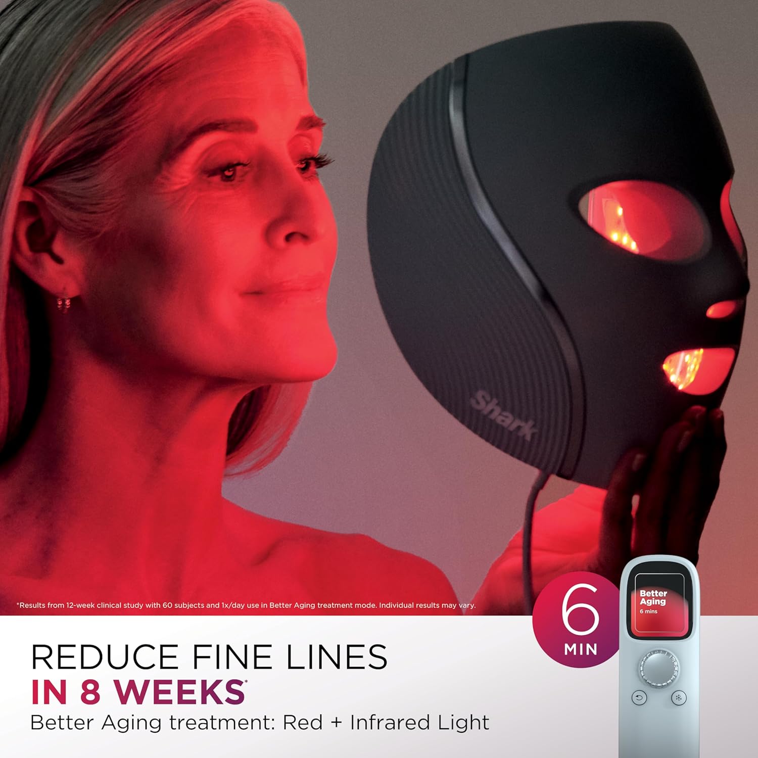 Shark CryoGlow™ LED Face Mask in Lilac Chill - FW312PL