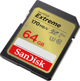 SanDisk 64GB Extreme SDXC UHS-I Memory Card | SDSDXV2-064G-GNCIN