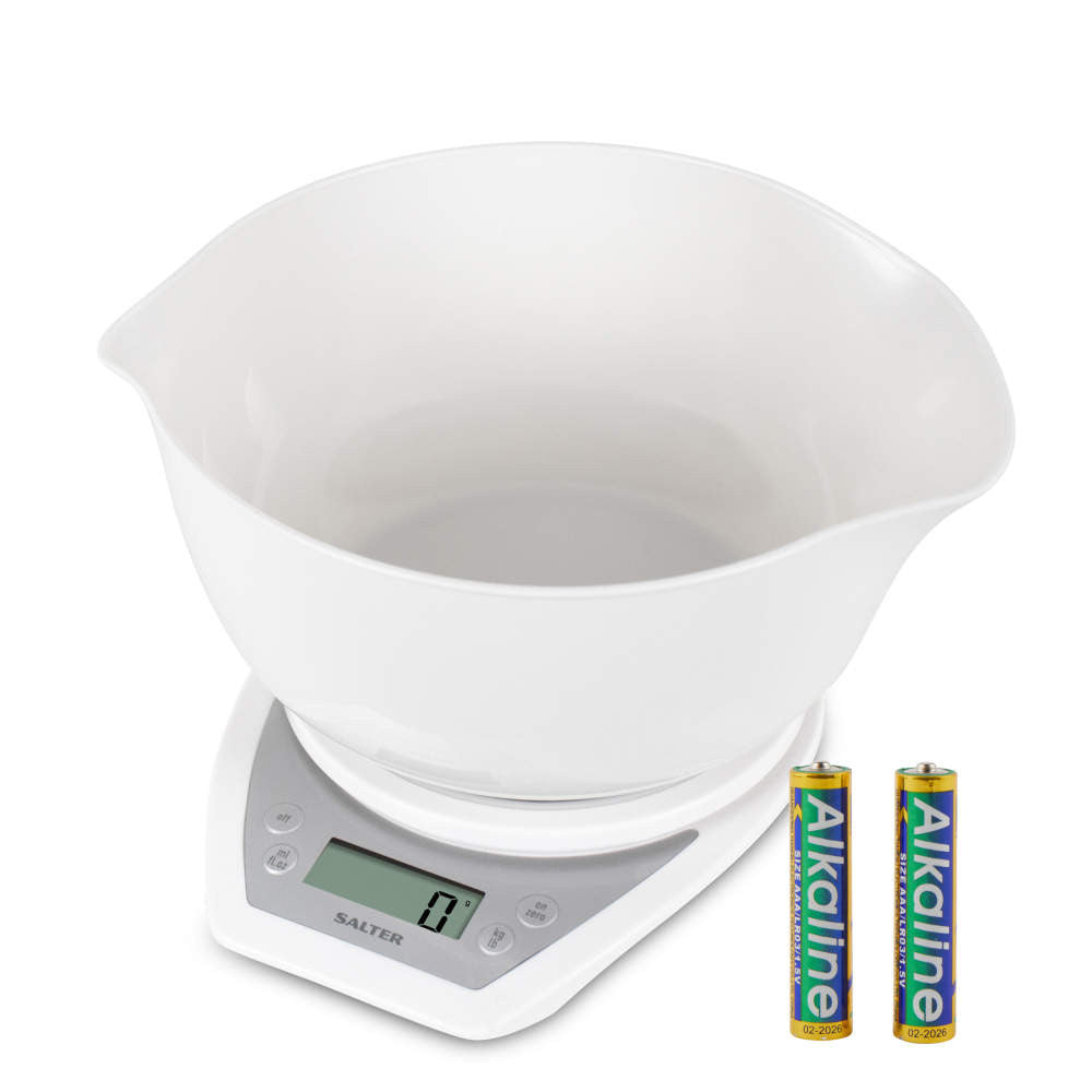 Salter 1024 Electronic Scale with Dual Pour Mixing Bowl