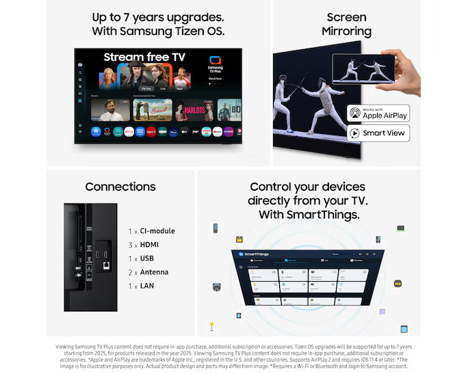 Televisor Samsung LED Crystal UHD 4K HDR10+ de 85" - TU85CU7105KXXC