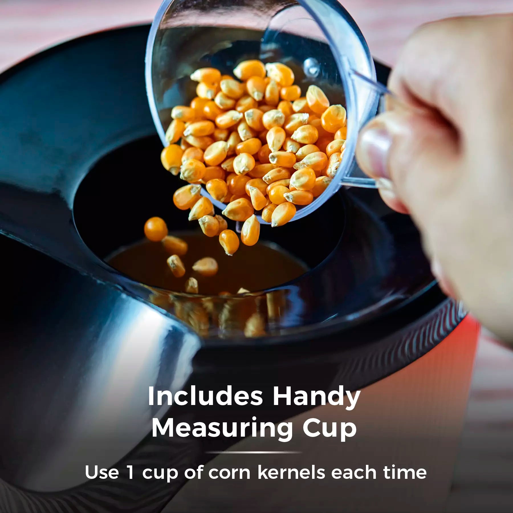 900W Tower Red Popcorn Maker