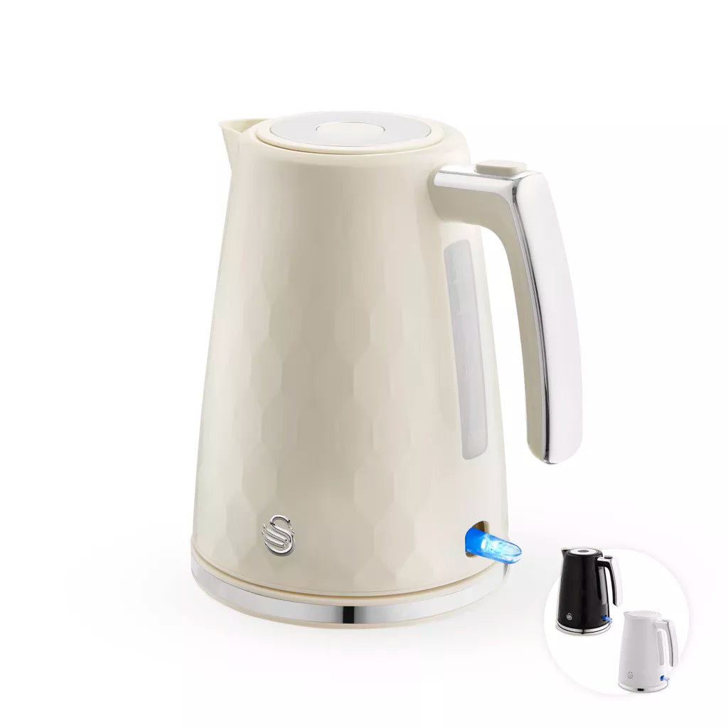 Swan Hexton 1.7L 3KW Cream Jug Kettle