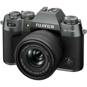 Fujifilm X-T50 Charcoal Silver Mirrorless Camera + XC 15-45mm | 16828923