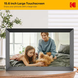 Kodak 15.6 Inch Wifi Digital Photo Frame - Black - RCF1561PBL