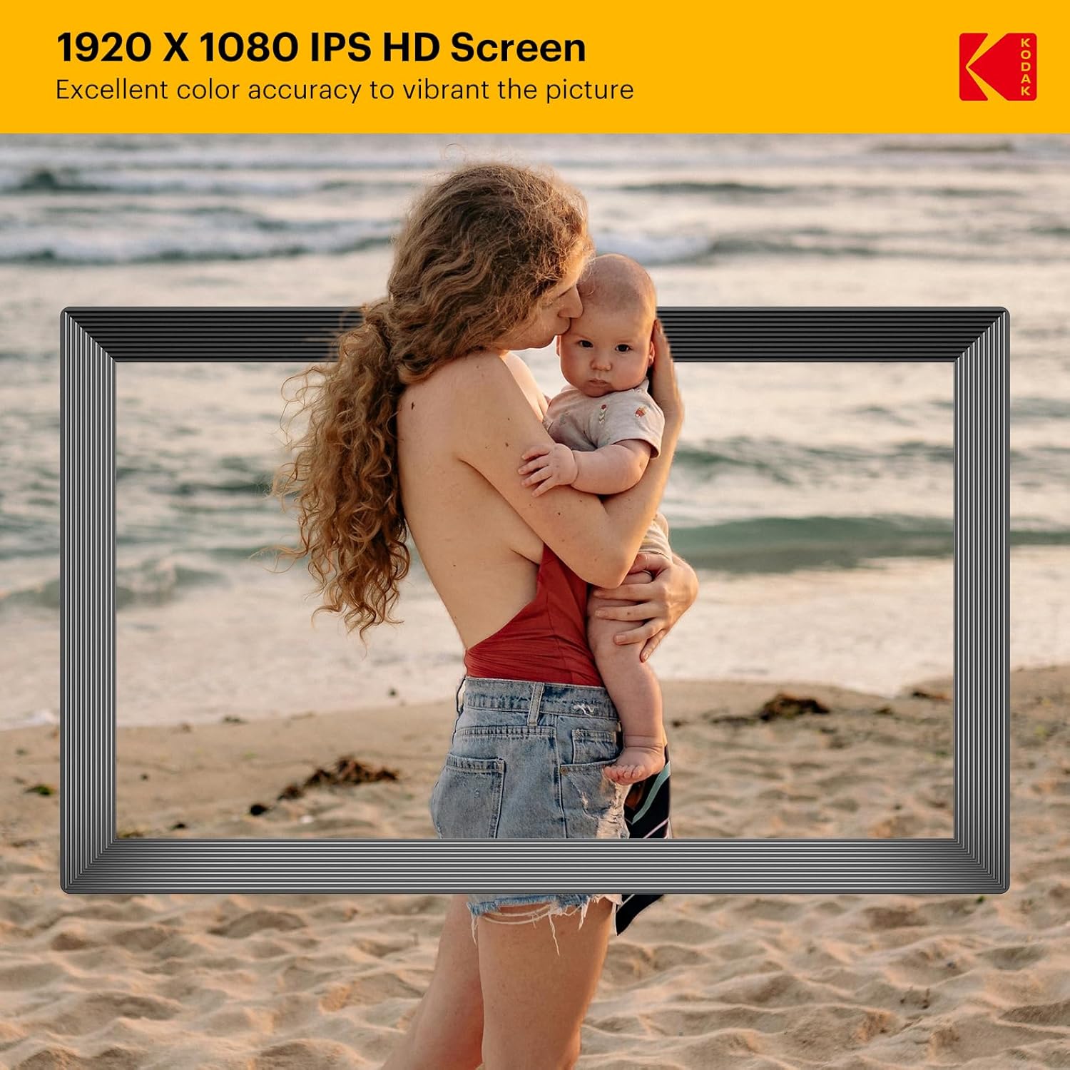 Kodak 15.6 Inch Wifi Digital Photo Frame - Black - RCF1561PBL