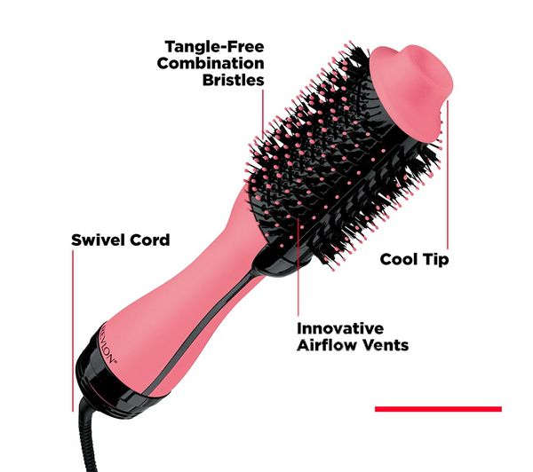 Revlon One Step Volumiser Hair Styler - Rose | RVDR5222VUK