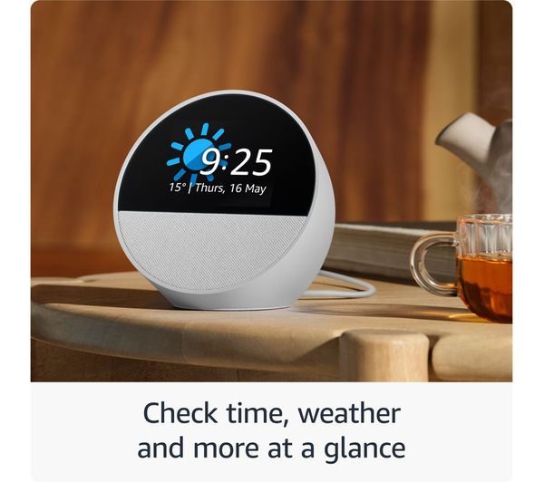 Amazon Echo Spot Smart Alarm Clock with Alexa - 2024